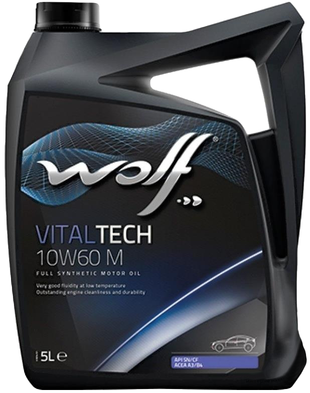 Моторное масло Wolf VitalTech 10W-60 M, 5л  (WOLF: 161285)